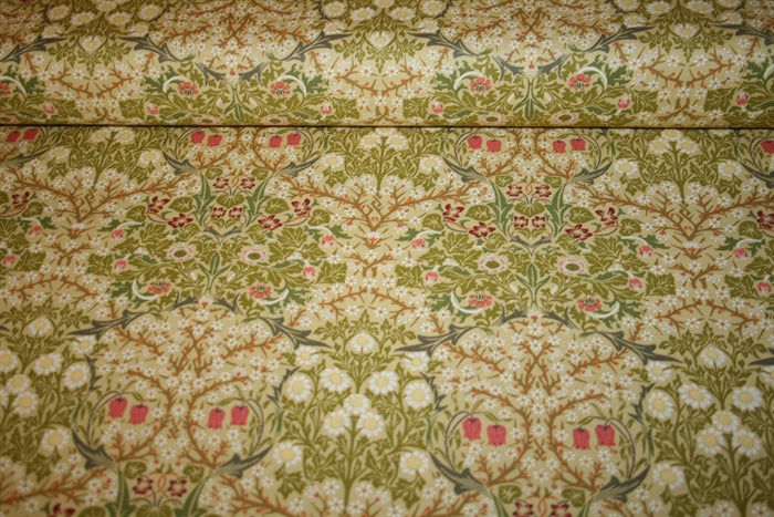 William Morris 'Blackthorn Gold' Bomuld
