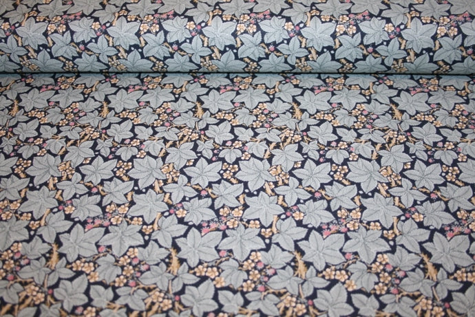 William Morris 'Bramble Indigo' Bomuld