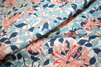 William Morris 'Honeysuckle Aqua' Bomuld