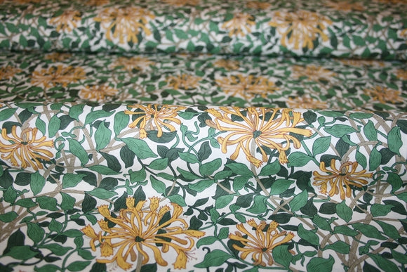 William Morris 'Honeysuckle White' Bomuld