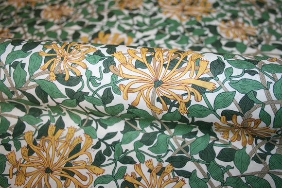 William Morris 'Honeysuckle White' Bomuld