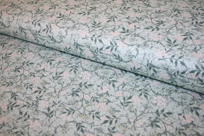 William Morris 'Jasmine Aqua' Bomuld