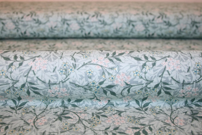 William Morris 'Jasmine Aqua' Bomuld