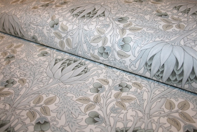 William Morris 'Artichoke Dove' Bomuld