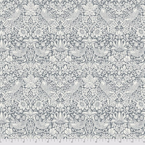 William Morris 'Pure Strawberry Thief Ink' Bomuld