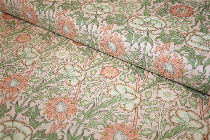 William Morris 'Pink & Rose Blush' Bomuld