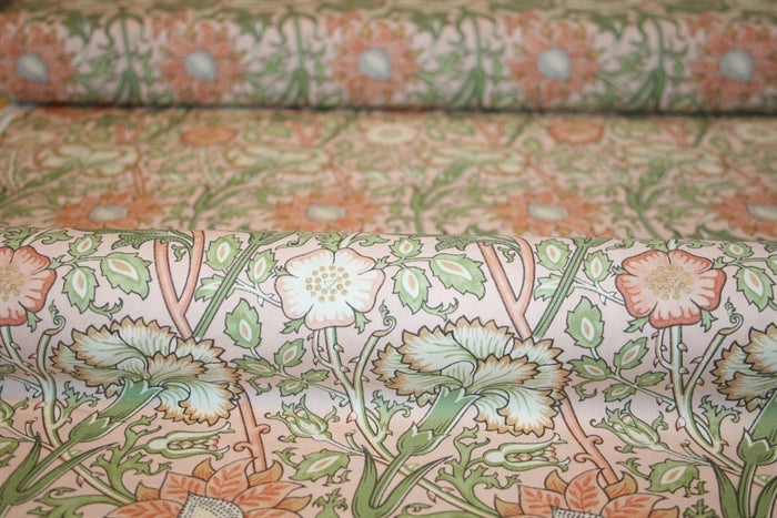 William Morris 'Pink & Rose Blush' Bomuld