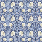 William Morris 'Small Pimpernel Blue' Bomuld