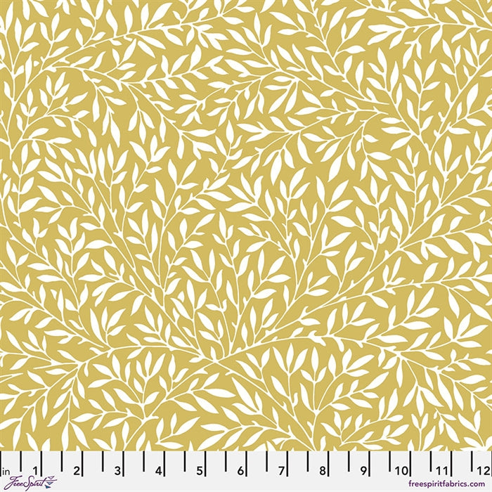 William Morris 'Standen Lily Yellow' Bomuld