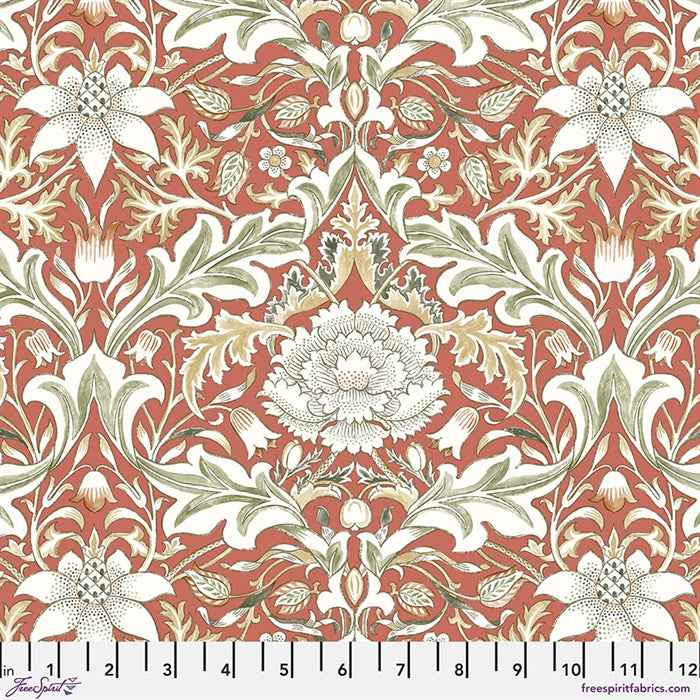 William Morris 'Severne Red' Bomuld