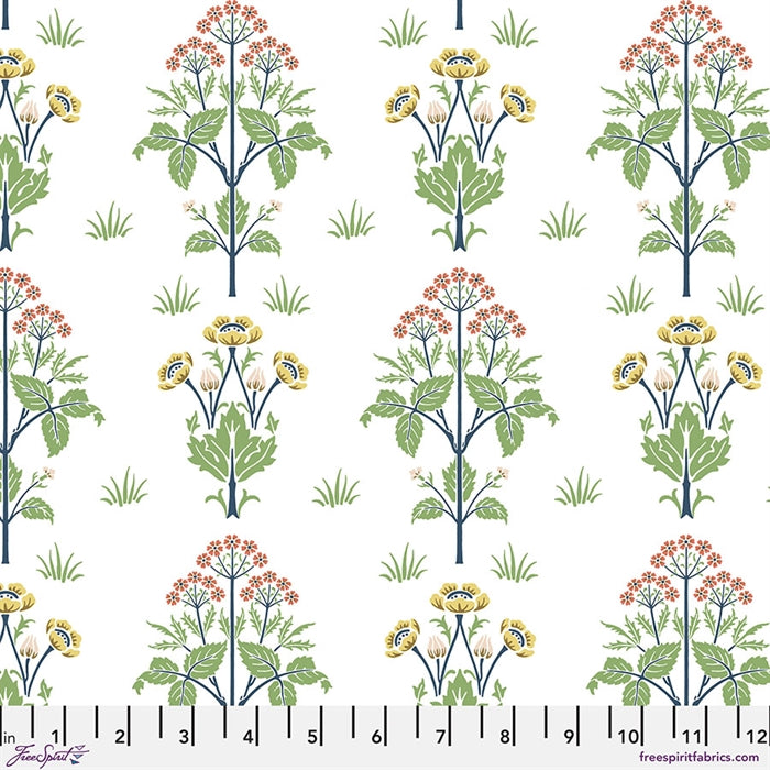 William Morris 'Meadowsweet White' Bomuld