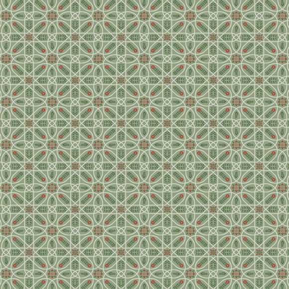 William Morris 'Mini Brophy Trellis Sage' Bomuld