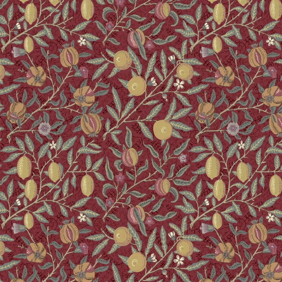 William Morris 'Fruit Berry' Bomuld