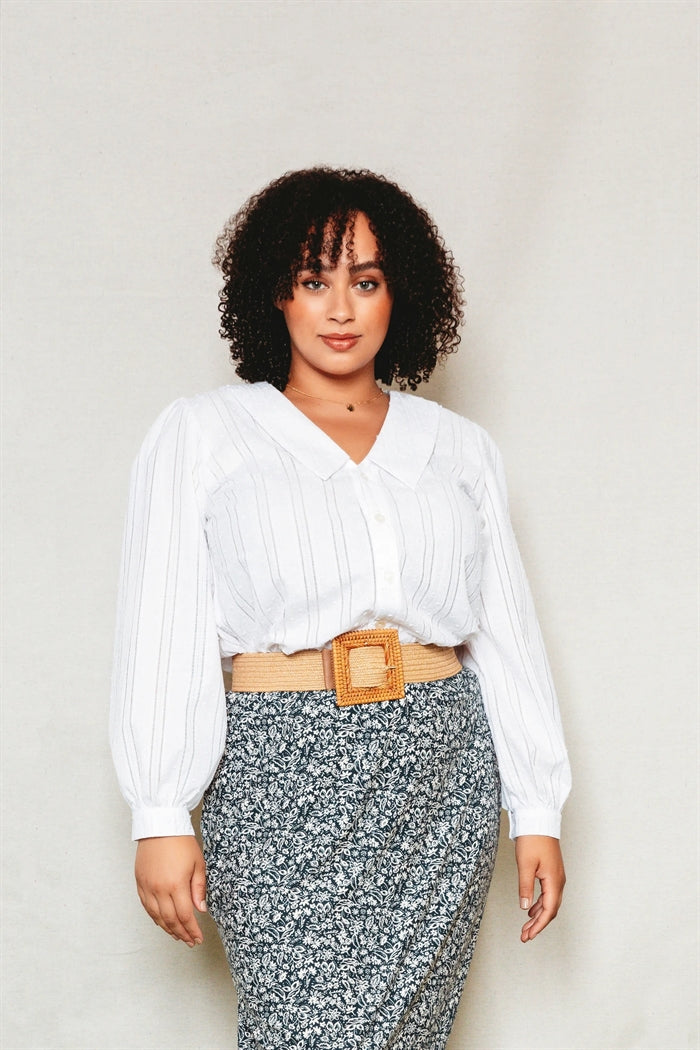 Patina - symønster til bluse (str. XS-7X) | Friday Pattern Company
