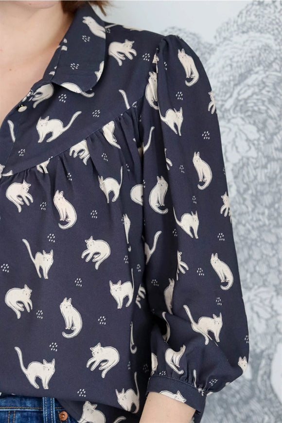 'Pimpante' skjortebluse symønster