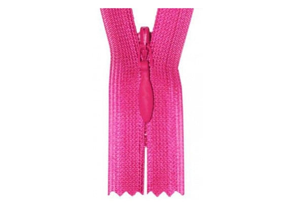 Pink YKK lynlås (25 cm.)
