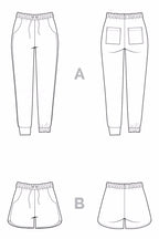 'Plateau Joggers' bukser og shorts symønster