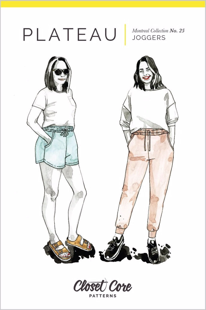 'Plateau Joggers' bukser og shorts symønster