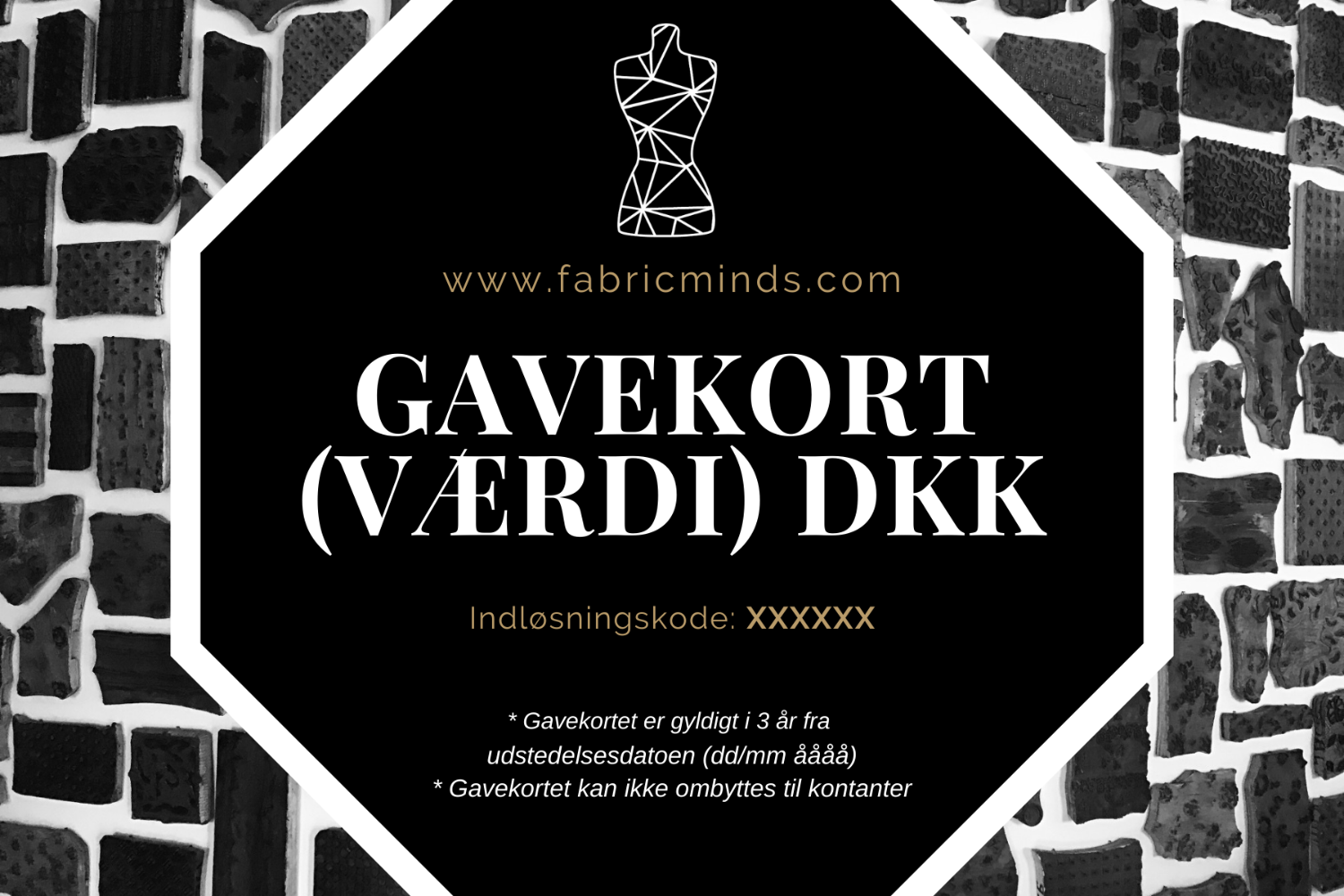 Print-selv gavekort til FabricMinds