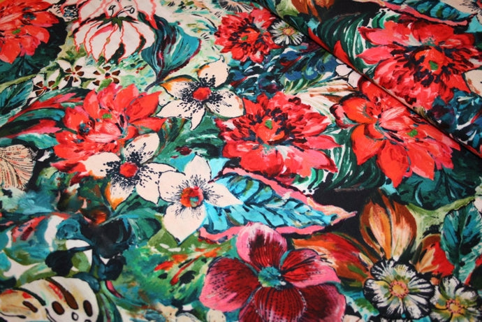 'Flowers Royal (red)' Jersey
