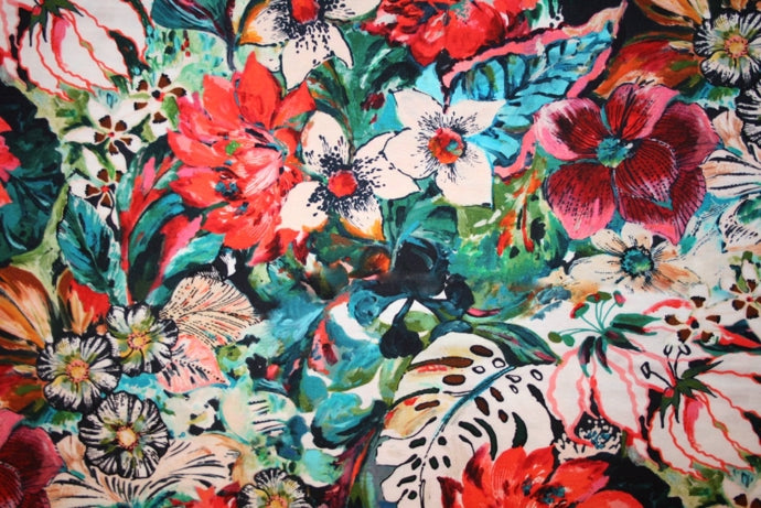 'Flowers Royal (red)' Jersey