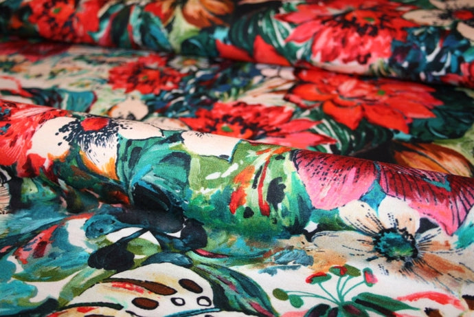 'Flowers Royal (red)' Jersey