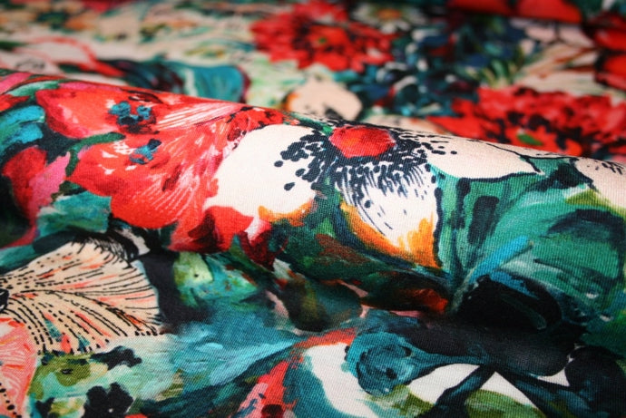 'Flowers Royal (red)' Jersey