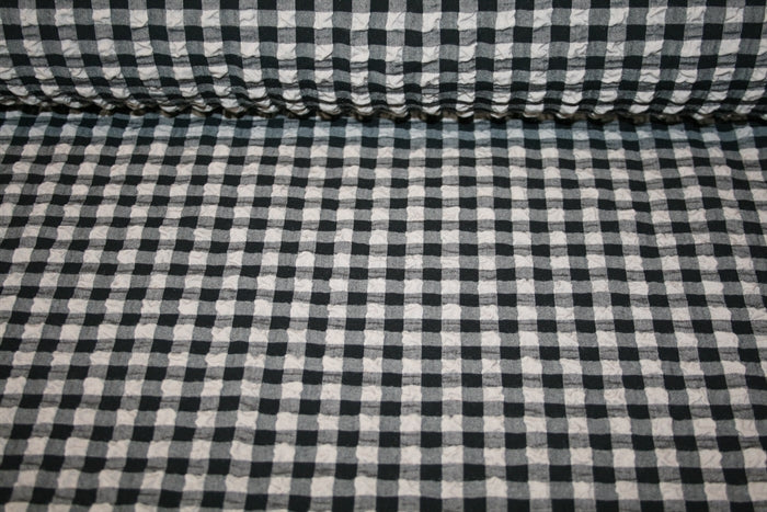 'Vichy' Bomuld Seersucker