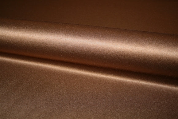 'Satin Stretch Brown' Bomuld