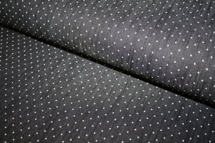 Dot Denim Noir