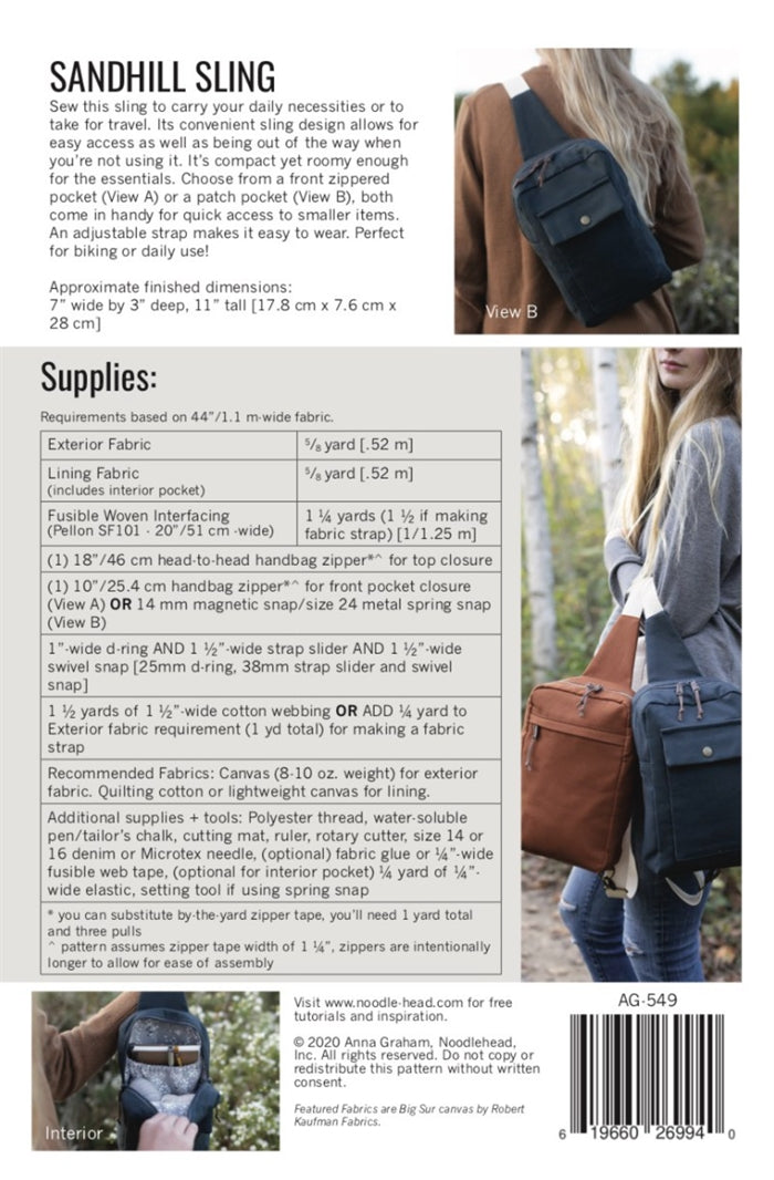 Sandhill Sling Bag - taske symønster