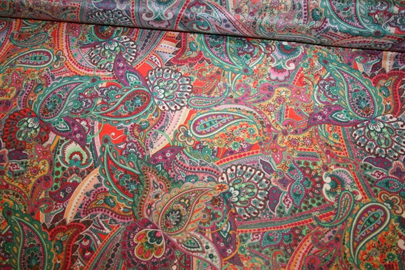 'Venezia Paisley' Silke - Bomuld