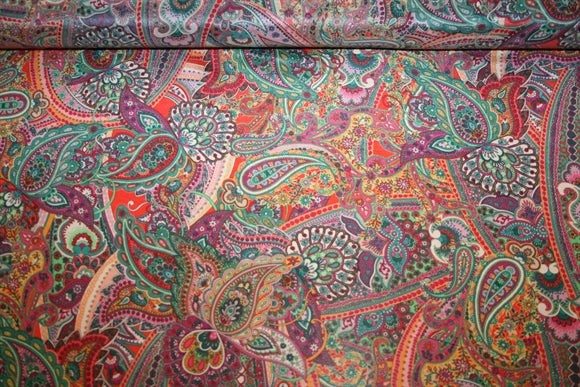 'Venezia Paisley' Silke - Bomuld