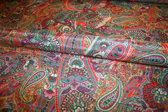 'Venezia Paisley' Silke - Bomuld