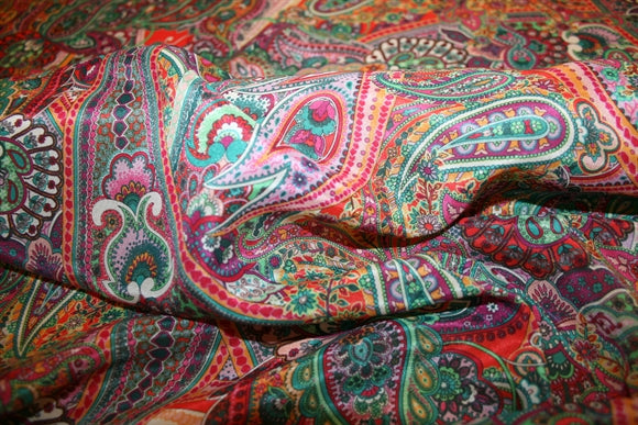 'Venezia Paisley' Silke - Bomuld