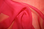 Rød silke chiffon stof