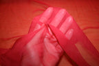 'Rød Chiffon' Silke