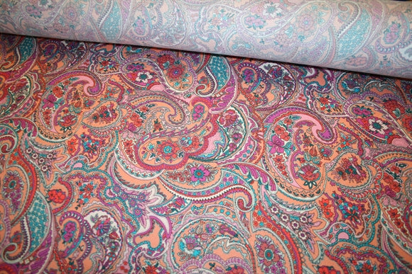 'Paisley Peach' Silke
