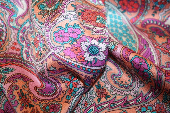'Paisley Peach' Silke