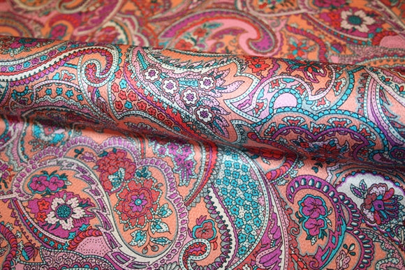 'Paisley Peach' Silke