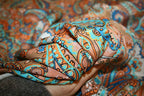 'Tesoro Turchese Paisley' Silke