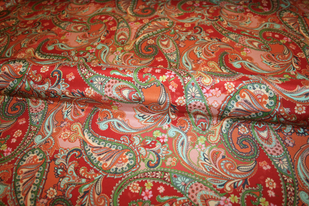 'Paisley Rosso' Silke