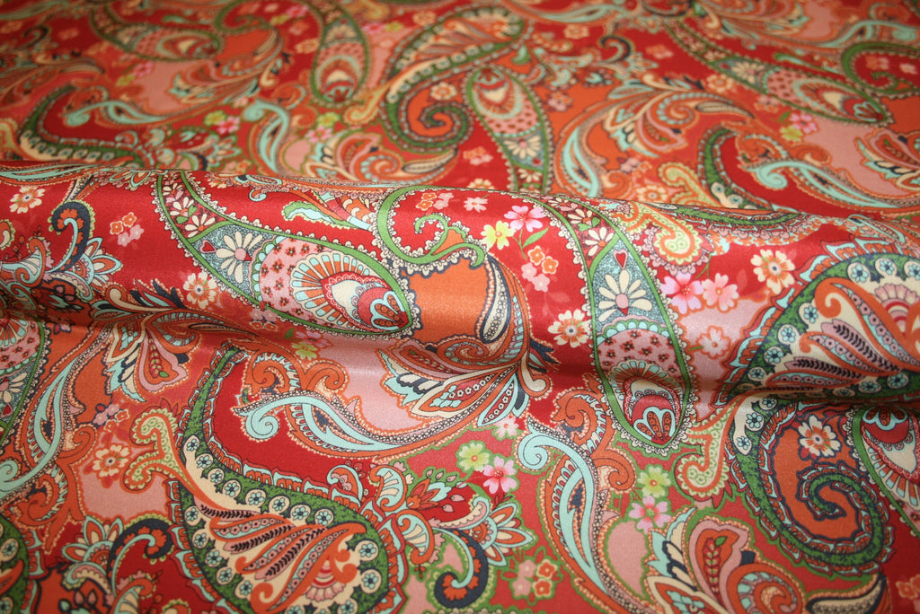 'Paisley Rosso' Silke