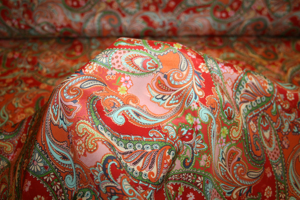 'Paisley Rosso' Silke