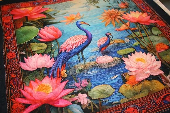 'Scarf Lago delle Gru' Silke