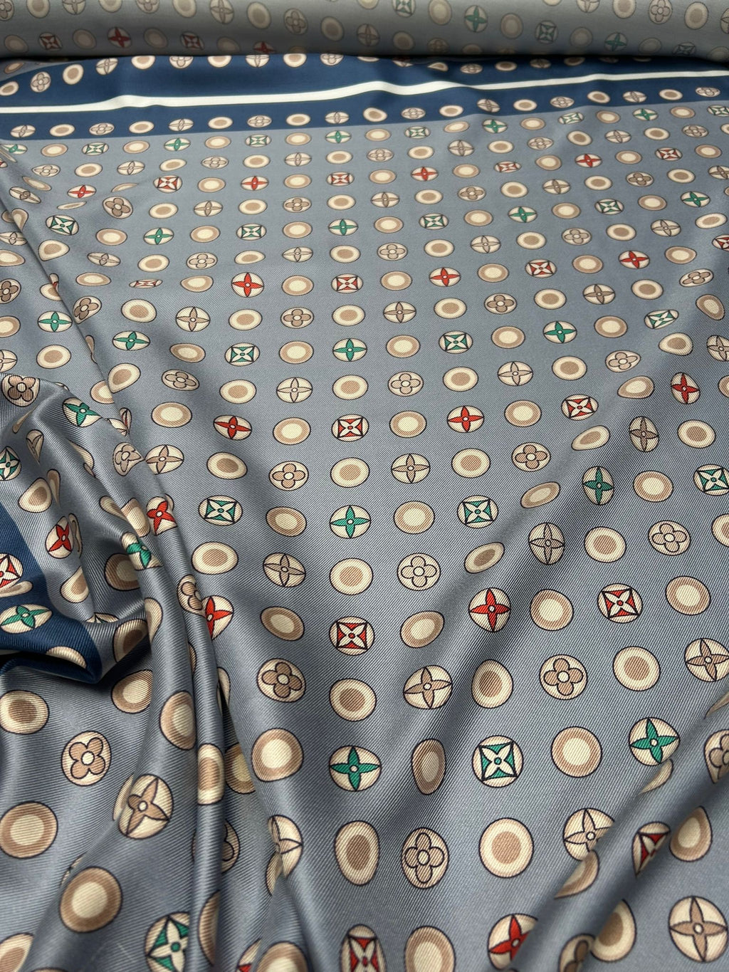 'Scarf LV Blu' Silke (2. sortering)*