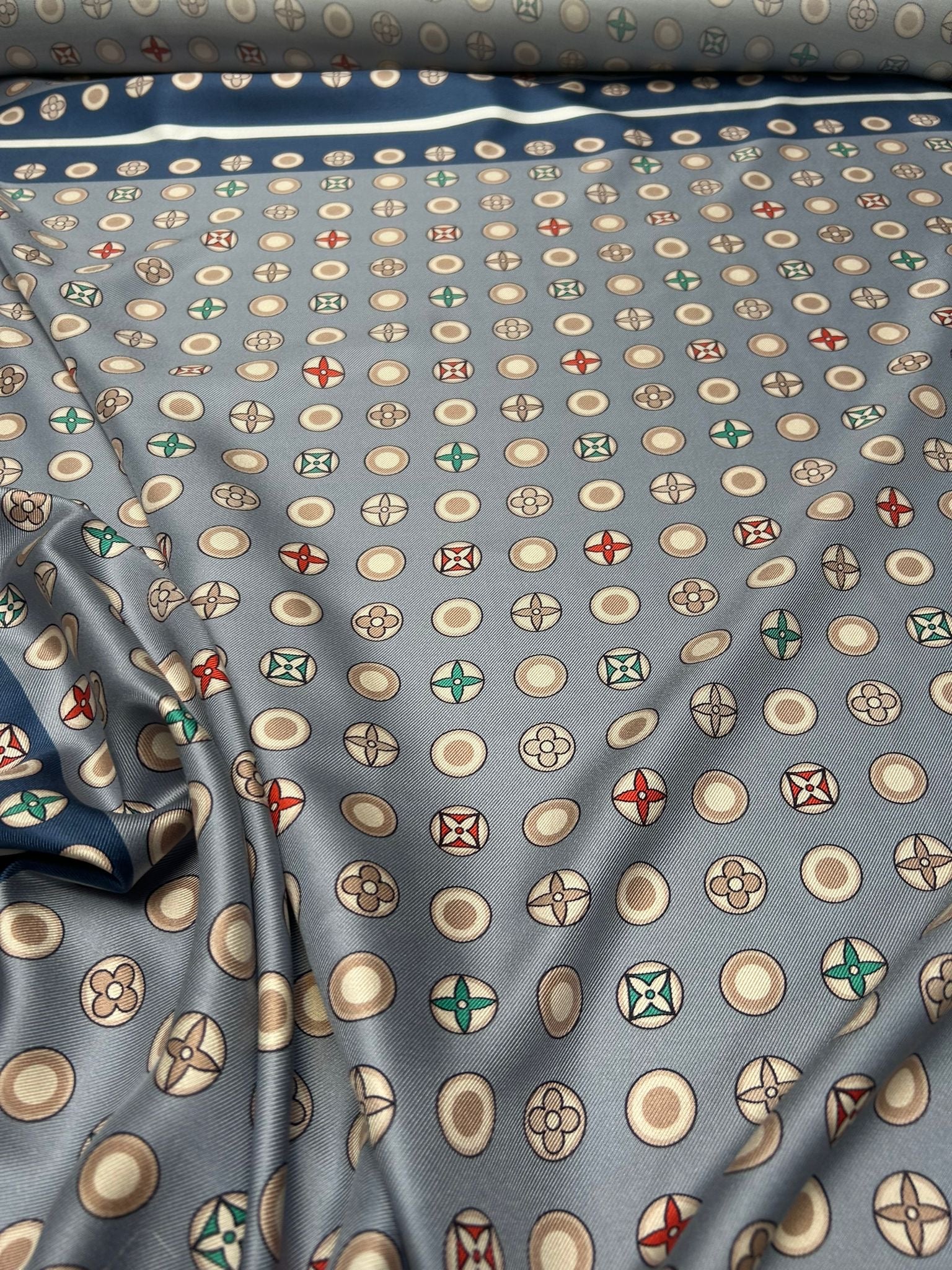 'Scarf LV Blu' Silke (2. sortering)*