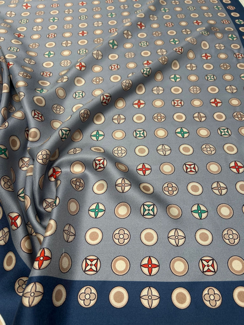 'Scarf LV Blu' Silke (2. sortering)*