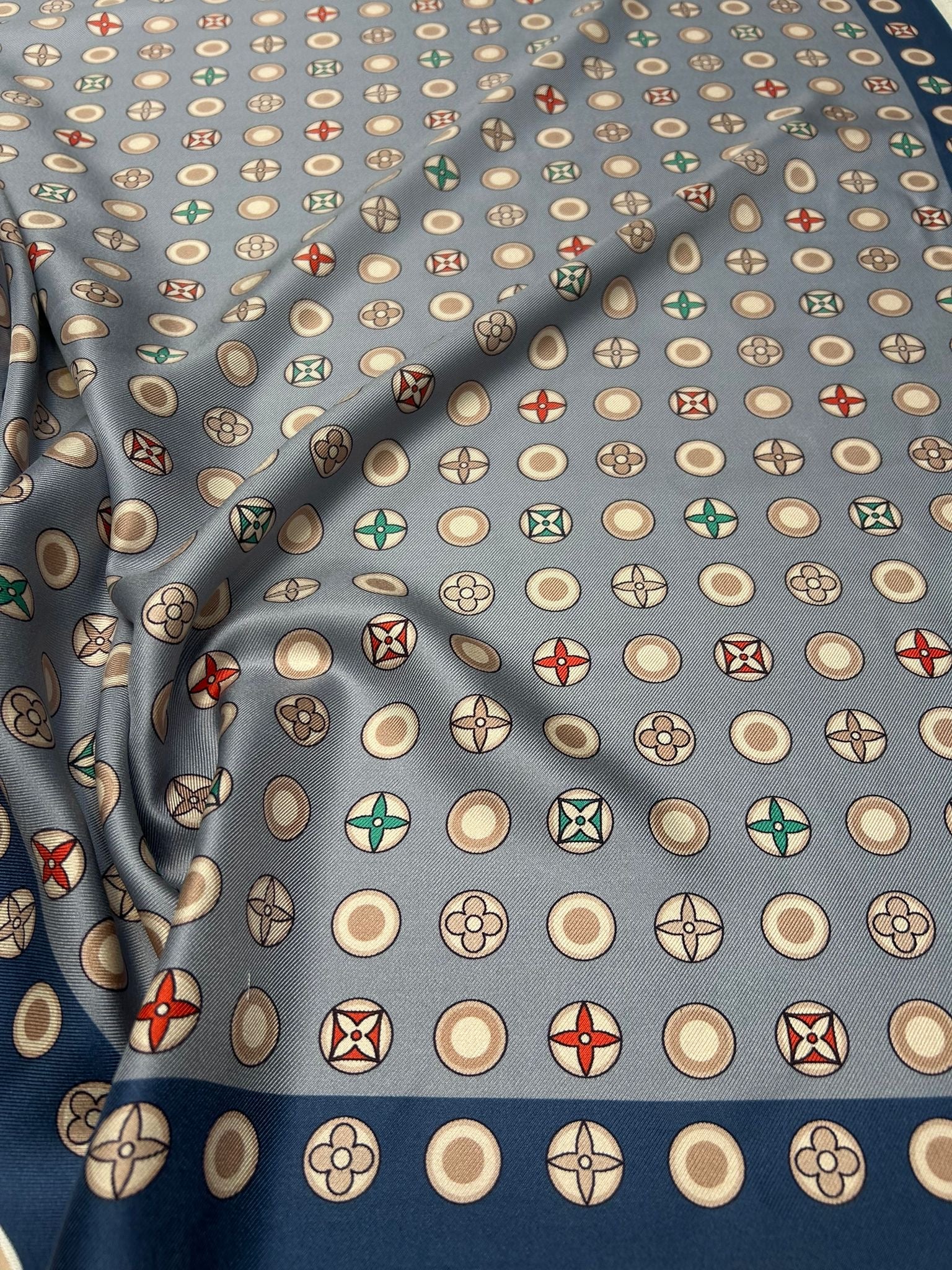 'Scarf LV Blu' Silke (2. sortering)*