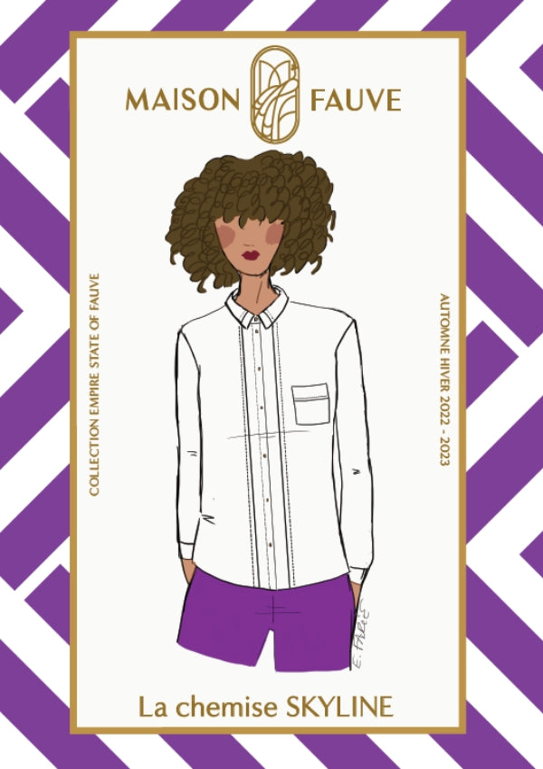 'Skyline' skjorte symønster